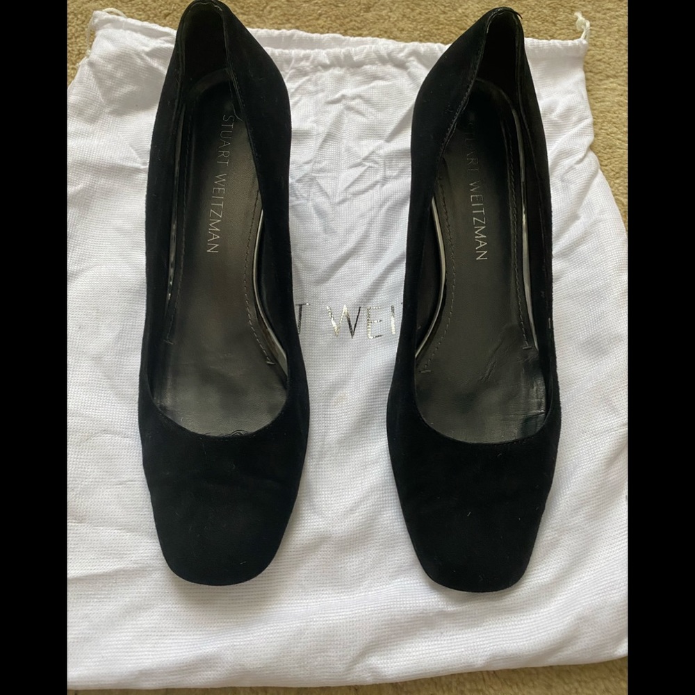 stuart weitzman suede marymid pumps 8W